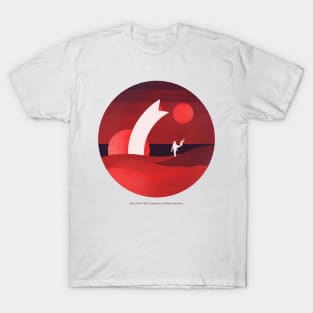 Minimalist Arrakis, Red Sunrise T-Shirt